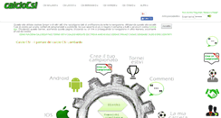 Desktop Screenshot of calciocsi.it